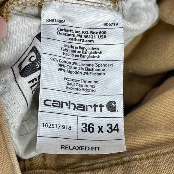 Carhartt Pants Men 35x29.5 Relaxed Thrashed Streetwear Canvas Gorpcore Work Worn - Picture 7 of 13